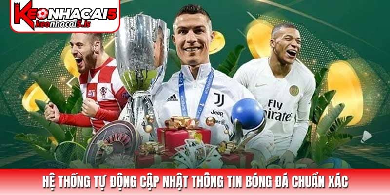 Hệ thống tự động cập nhật thông tin bóng đá chuẩn xác